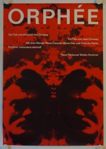 Orphee originales deutsches Filmplakat